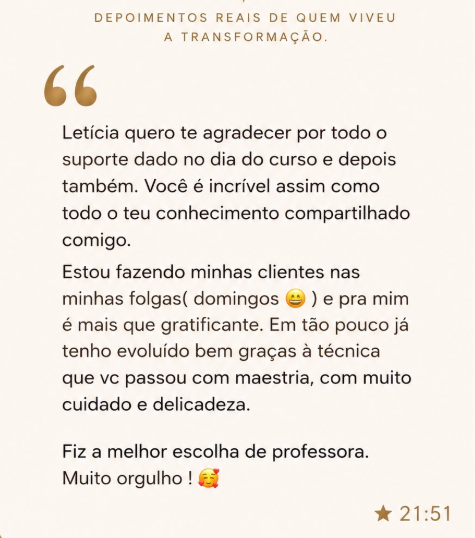 Depoimento de aluna 3